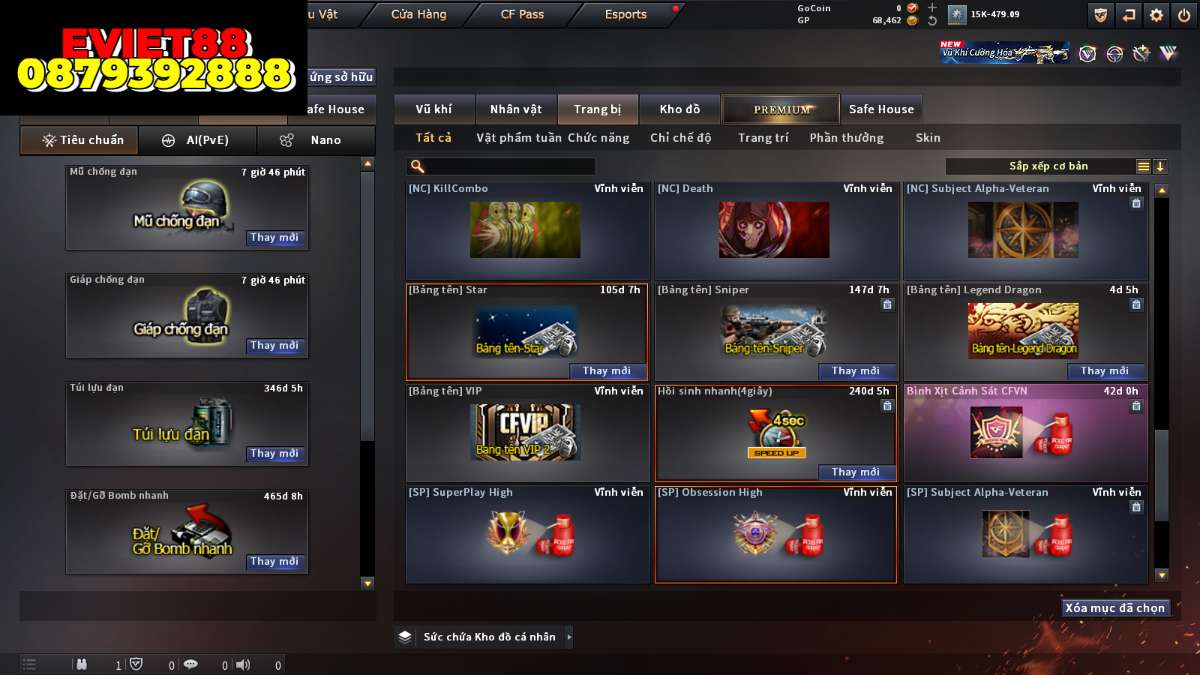 shop acc cf uy tin gia re